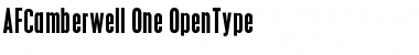 Download AFCamberwell One Font Title Preview