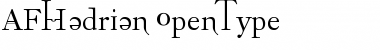 Download AFHadrian Regular Font Title Preview