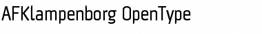 Download AFKlampenborg Regular Font Title Preview
