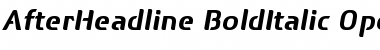 Download After Headline Bold Italic Font Title Preview