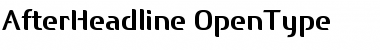 Download After Headline Regular Font Title Preview