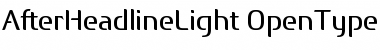 Download After Headline Light Regular Font Title Preview