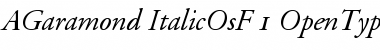 Download Adobe Garamond Italic Oldstyle Figures Font Title Preview