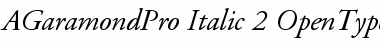 Download Adobe Garamond Pro Italic Font Title Preview