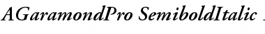 Download Adobe Garamond Pro Semibold Italic Font Title Preview