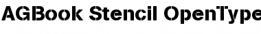 Download AG Book Stencil Font Title Preview
