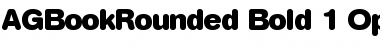 Download AG Book Rounded Bold Font Title Preview