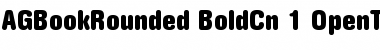 Download AG Book Rounded Bold Condensed Font Title Preview
