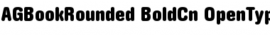 Download AG Book Rounded Bold Condensed Font Title Preview