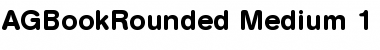 Download AG Book Rounded Medium Font Title Preview