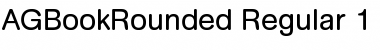 Download AG Book Rounded Regular Font Title Preview