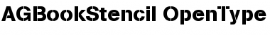 Download AG Book Stencil Regular Font