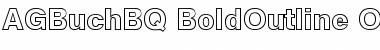Download AG Buch BQ Regular Font Title Preview