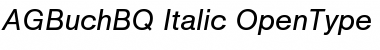 Download AG Buch BQ Regular Font Title Preview