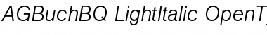 Download AG Buch BQ Regular Font Title Preview