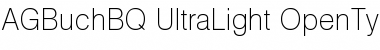 Download AG Buch BQ Regular Font Title Preview
