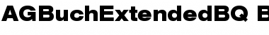 Download AG Buch Extended BQ Regular Font Title Preview