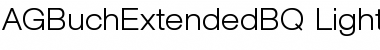 Download AG Buch Extended BQ Regular Font Title Preview