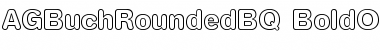 Download AG Buch Rounded BQ Regular Font Title Preview