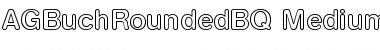 Download AG Buch Rounded BQ Regular Font Title Preview