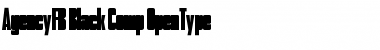 Download AgencyFB Black Comp Regular Font Title Preview