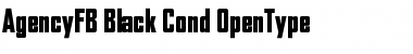 Download AgencyFB Black Cond Regular Font Title Preview