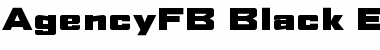 Download AgencyFB Black Extended Regular Font Title Preview