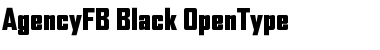 Download AgencyFB Black Regular Font Title Preview