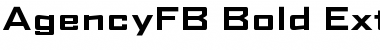 Download AgencyFB Bold Extended Regular Font Title Preview