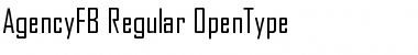 Download AgencyFB Regular Regular Font Title Preview