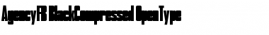 Download AgencyFB BlackCompressed Font Title Preview