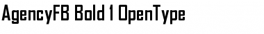 Download AgencyFB Bold Font Title Preview