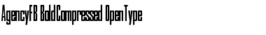 Download AgencyFB BoldCompressed Font Title Preview