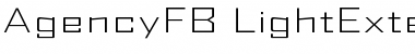 Download AgencyFB LightExtended Font Title Preview