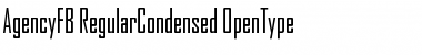 Download AgencyFB RegularCondensed Font Title Preview