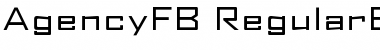 Download AgencyFB RegularExtended Font Title Preview