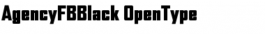 Download AgencyFBBlack Regular Font Title Preview