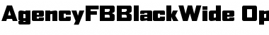 Download AgencyFBBlackWide Regular Font Title Preview