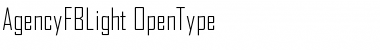 Download AgencyFBLight Regular Font Title Preview