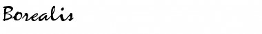 Download Borealis Regular Font Title Preview