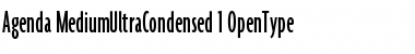 Download Agenda MediumUltraCondensed Font Title Preview