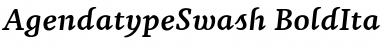 Download Agendatype Swash Bold Italic Font Title Preview