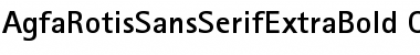 Download AgfaRotisSansSerifExtraBold Regular Font Title Preview
