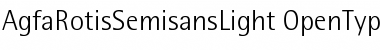 Download AgfaRotisSemisansLight Regular Font Title Preview