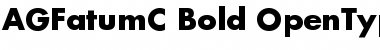 Download AGFatumC Bold Font Title Preview