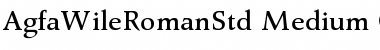 Download Agfa Wile Roman Std Medium Font Title Preview