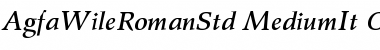 Download Agfa Wile Roman Std Medium It Font Title Preview