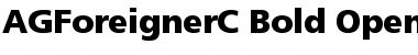 Download AGForeignerC Bold Font Title Preview