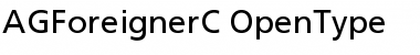 Download AGForeignerC Regular Font Title Preview