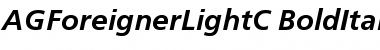Download AGForeignerLightC Bold Italic Font Title Preview